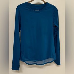 Athleta top with sheer hem